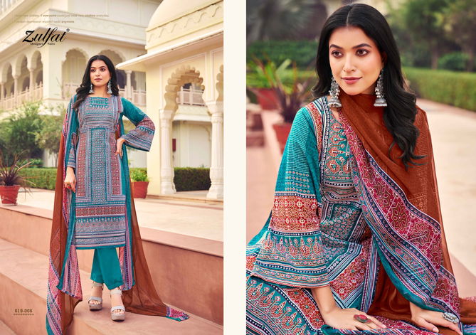 Zeeshan By Zulfat Cotton Printed Dress Material Surat Wholesale Market